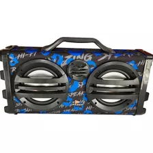 Caixa De Som Grasep D-d04 Azul Potência De 50w Rms - Bt