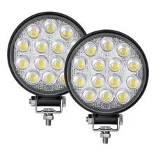 Exploradoras Luces Led Par 4x4 Redonda 14000lm