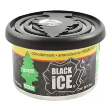 Aromatizante Fiber Can Little Trees En Lata Aroma Black Ice