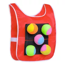 Juego De Dodgeball Con Chaleco Adhesivo, Pelotas De Juguete