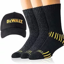 Medias Y Gorro Dewalt Resistente Pra Hombre Negro