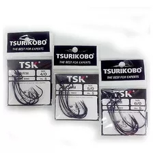 Anzuelo Tsurikobo Offset 4/0 Gomas Anti Enganche X 5u