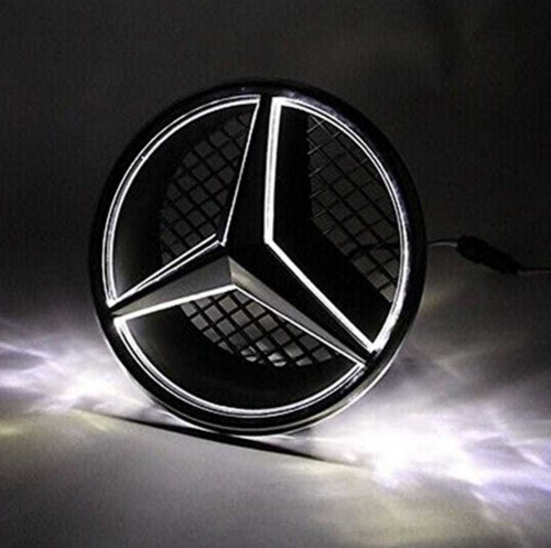 Emblema Led Iluminado Parilla Mercedes Benz A Cla C E Ml  Foto 5