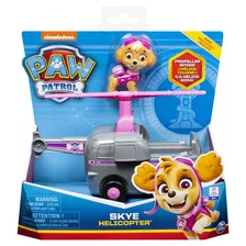 Paw Patrol, Helicóptero De Skye Con Figura Coleccionable