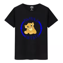 Camiseta Masculina Algodão Premium Hakuna Matata Rei Leão