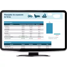 Planilha De Calculo Planejador Controle De Viagens De Férias