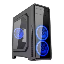 Gabinete Pc Gamer Gamemax G561 Black Atx 3 Coolers Led 12x12