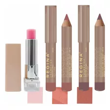 Set De Labiales Nude X3 Larga Duración #crueltyfree Regina 