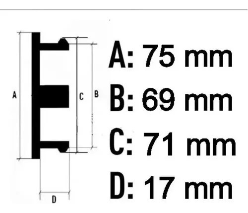 4 Centros Tapas Rin Para Mercedes Benz Clase B,c,cla,gl 75mm Foto 3