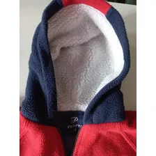 Campera Algodón Con Capucha Y Corderito Pioppa Talle 2