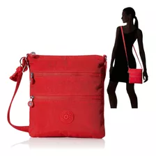 Bolsa Keiko Kipling Transversal Feminina Original Eua Cor Red Rouge