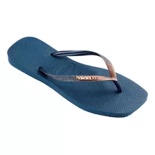 Chinelo Havaianas Slim Square Animal Print Onça Quadrada