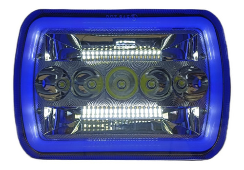 Faros Led Alta Intensidad Con Marco Azul Ford Aerostar Foto 4