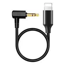 Cabo Adaptador Audio/microfone P2 3,5mm Preto 15cm Lightning