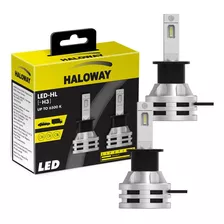 Par Lâmpada Led H3 Luz Branca Fria 12/24v 19w Pk22s 6500k