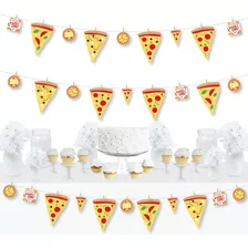 Big Dot Of Happiness Pizza Party Time - Decoraciones De Bric