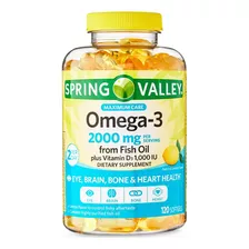 Omega-3 2000mg +d3 (1.000 Ui) X120 - Unidad a $1292