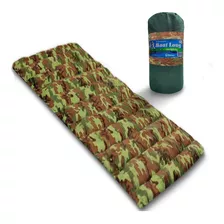 Colchonete Camping Camuflado Solteiro Ecocamping 190x60cm