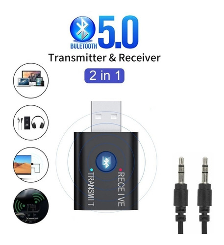 Bluetooth Transmisor Escucha Tv / Pc / Laptop Sin Cables