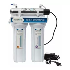 Sistema Filtracion Agua Purikor 3 Etapas Uv 5 Micras 0.5 Gpm