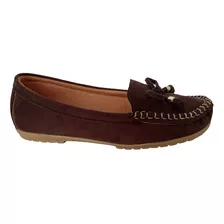 Sapatilha Mocassim Feminino Camurça Aloba Moda Pé 02