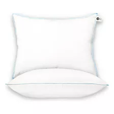 2 Almohadas King Size Firmes Good Night Edición Limitada Color Blanco