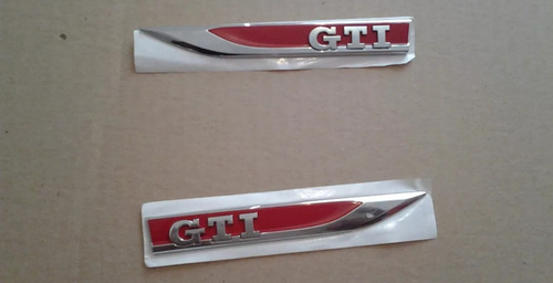 Kit 2 Emblemas Salpicaderas Golf Gti 100%originales Vw Mk Foto 2