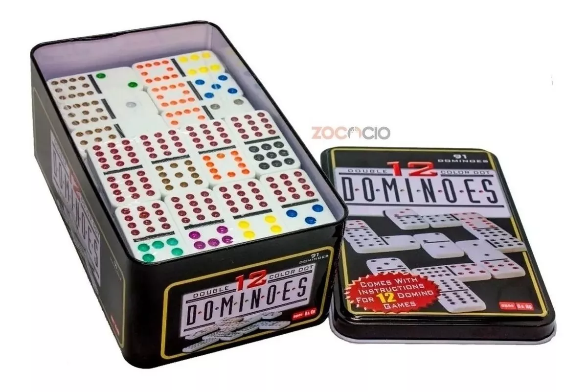 Domino Doble 12-12 Profesional 91 Piezas Para 12 Jugadores