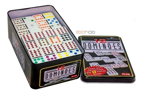 Domino Doble 12-12 Profesional 91 Piezas Para 12 Jugadores