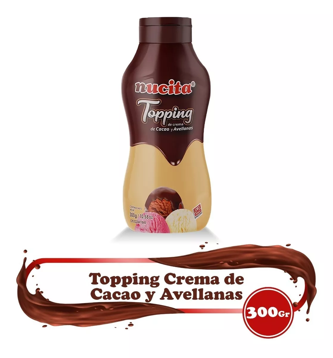 Nucita Topping Untable Crema De Cacao Y Avellanas 300g
