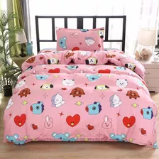 Bts Ropa De Cama Cuatro Piezas Funda De Cama Fundas Almohada