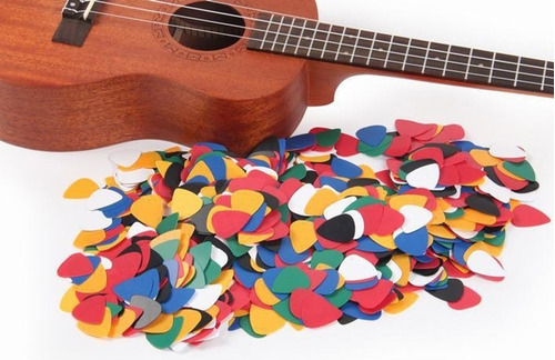 Kit 10 Palhetas Sortidas Color Violão Ukulele Guitarra Promo