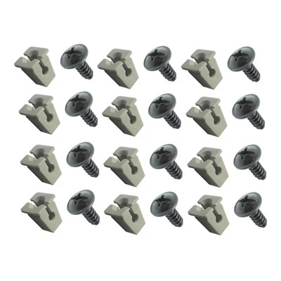 12 Parafuso Bucha Porta Objeto Classic Corsa Astra Celta Preto 90230846 11093771