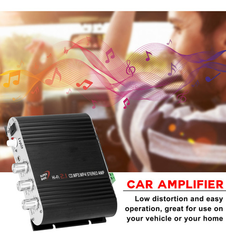 Amplificador De Potencia Estreo Subwoofer Mp3 Radio Coche 2 Foto 5