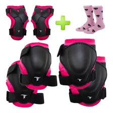 Kit Protetor Infanto Juvenil Rosa - Dy 144 + Brinde