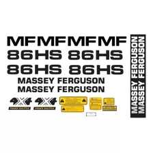 Kit Adesivo Retroescavadeira Massey Ferguson Mf 86 Hs - Mk