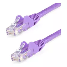 Cable 2m Púrpura De Red Gigabit Cat6 Ethernet Rj45 Snagless