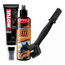 Motul C5 Lubricante Cadenas + Cepillo + Desengrasante