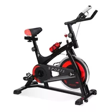 Bicicleta Estática Centurfit Mkz-cfbici6kgneg Para Spinning Color Negro Y Rojo