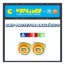 01 Par De Grip 3d Premium Analógico Controle Heróis Jogos