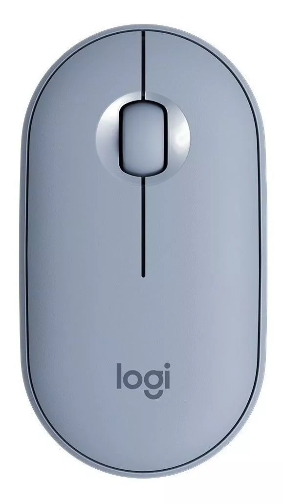 Mouse Sem Fio Logitech  Pebble M350 Cinza-azulado