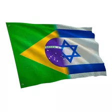 Bandeira Brasil E Israel 150x105cm