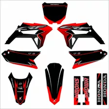 Kit Gráfico Crf 230 Biker Ride 0,50mm Preto Honda 3m Trilha