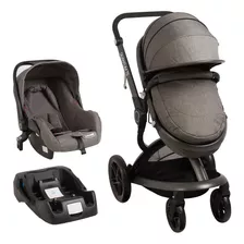 Coche De Paseo Bebesit Quantum Gris Con Chasis Color Negro