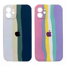 Silicone Case Arcoiris iPhone 7 8 Xr 11 12 Se2020