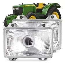 Par Farol Trator John Deere Linha 6000e 6000j H4 Dianteiro