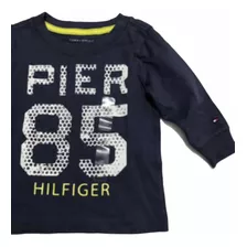 Remera Buzo Algodon Tommy Hilfiger Bebe Niños M/ Larga 