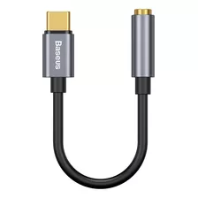 Adaptador Usb-c A 3.5 Mm Hembra - Baseus Premium Color Gris