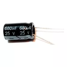 Capacitor Eletrolítico 680uf X 25v 105° 10 Peças