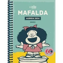 Agenda 2024 - Mafalda Anillada Modulos Turquesa - Quino
